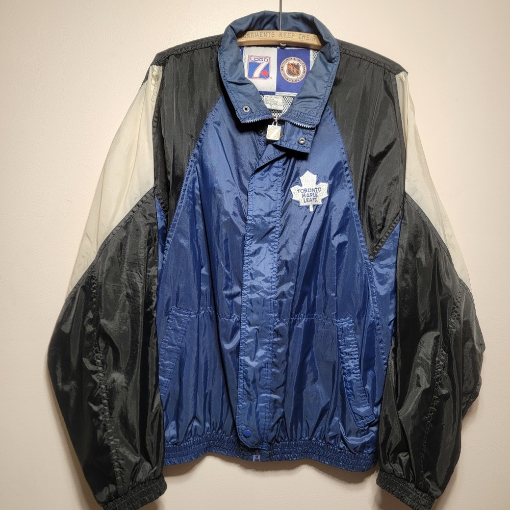 Vintage Logo 7 Toronto Maple Leafs Jacket NHL XL